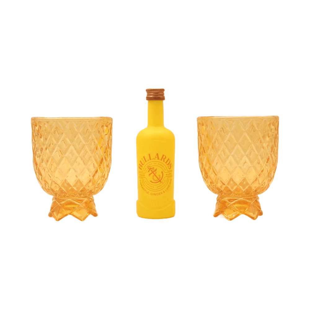 Set of 6 Pineapple Glasses and 5cl Bottle